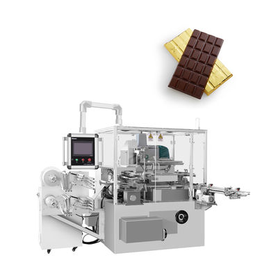 Macchina di imballaggio di barrette di cioccolato completamente automatica con funzione di colla