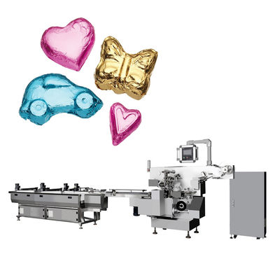 PLC e touch screen controllate FILLING Heart Shape Foil Wrapping Machine per il cioccolato