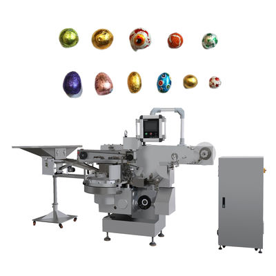 Funzione principale Spazzolatura sferica 300-500 ppm Macchina di imballaggio di uova di cioccolato per fogli di moneta automatici