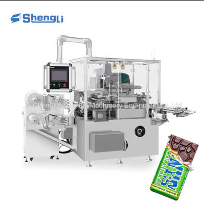 Macchina di imballaggio per barrette di cioccolato ad alta velocità con funzione di colla