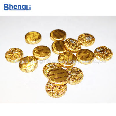 Varietà di forme Monete d'oro Cuccolato avvolgimento macchina di sigillamento per film di imballaggio