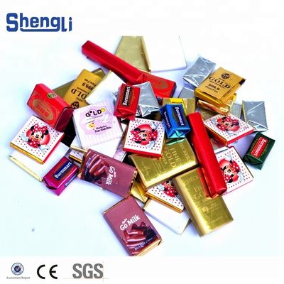 SL-SBZB450D Macchina automatica di confezionamento di cioccolato pieghevole con trasportatore per l'avvolgimento della carta