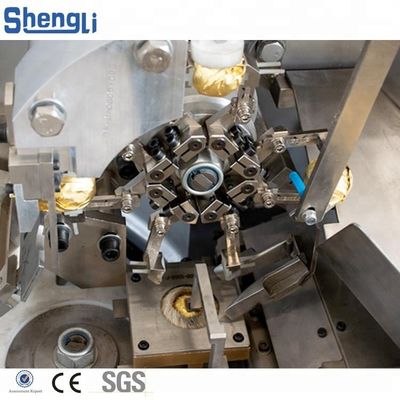 15-32 mm Dimensione del prodotto Macchina di confezionamento a sfera di wafer di cioccolato automatico completo