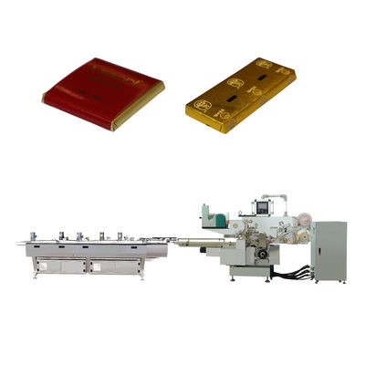 Macchina di avvolgimento di cioccolato a chiusura completa automatica per materiali di imballaggio in foglio/carta