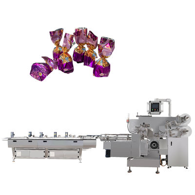 Macchina di imballaggio per confezioni a chiave orizzontale per confezioni di caramelle